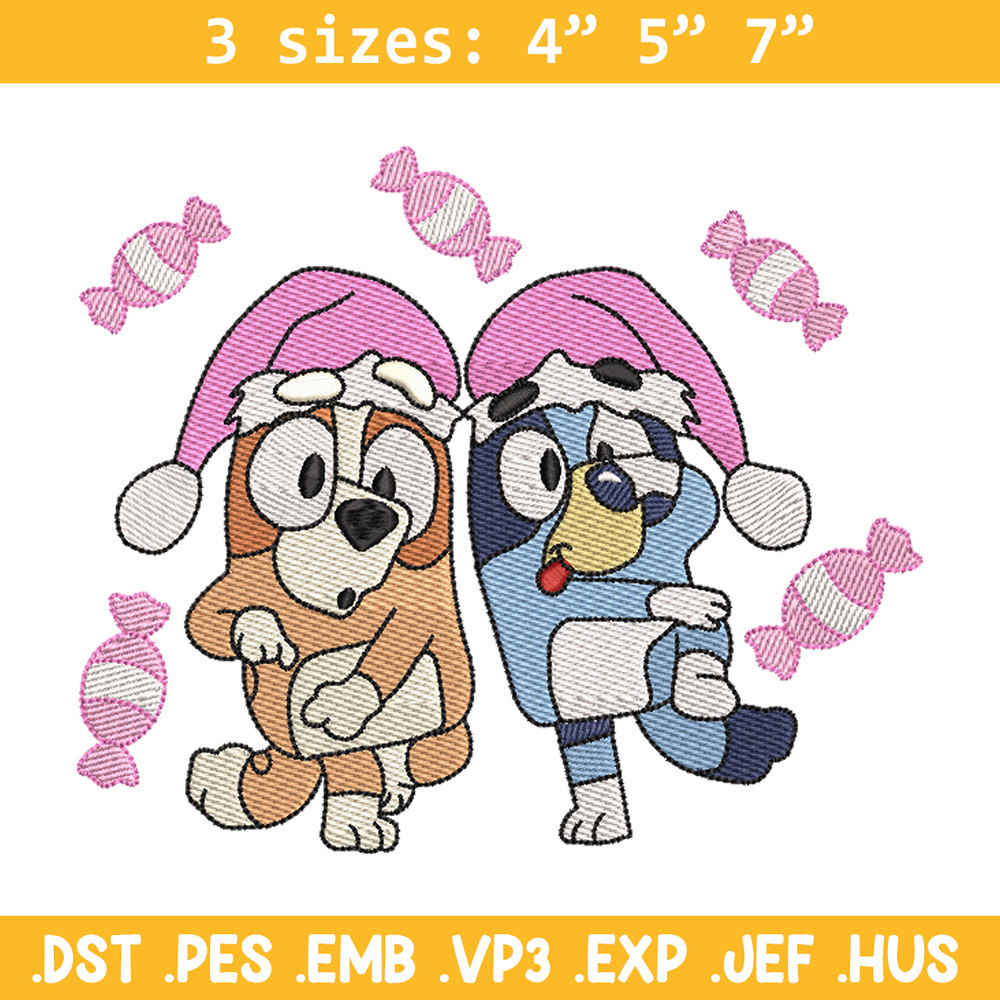 Bluey funny embroidery design, Bluey embroidery, Chrismas design, Embroidery file, Embroidery shirt, Digital download.jpg