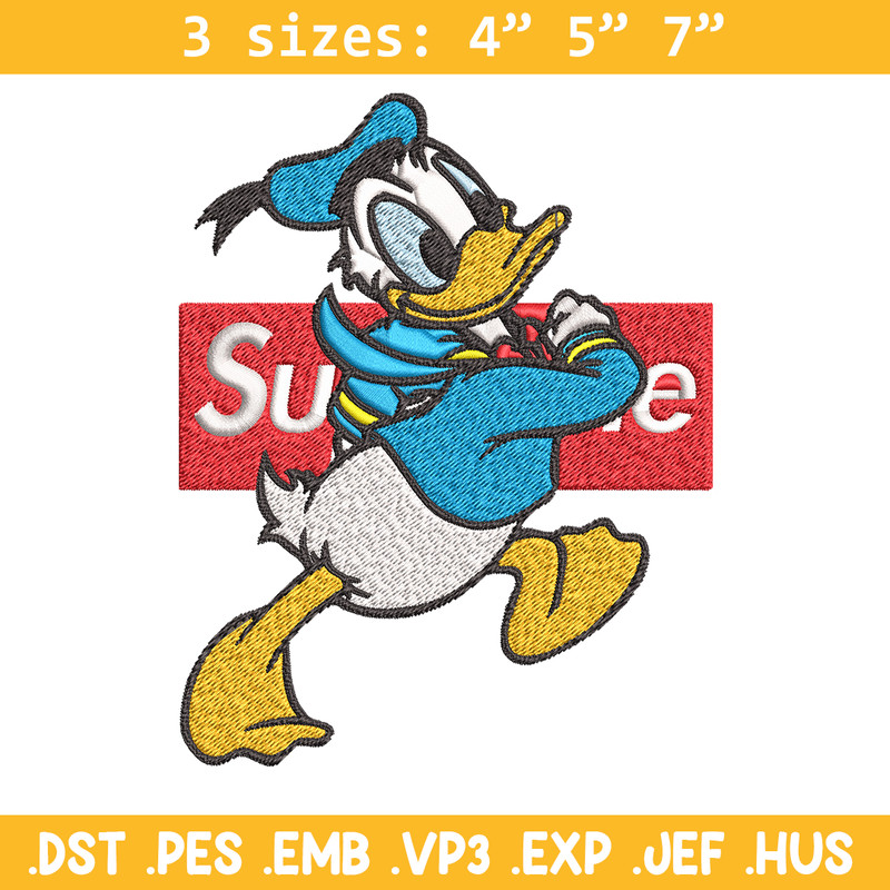 Daisy Duck Supreme Embroidery design, Disney Embroidery, cartoon design, Embroidery File, Disney shirt, Instant download.jpg