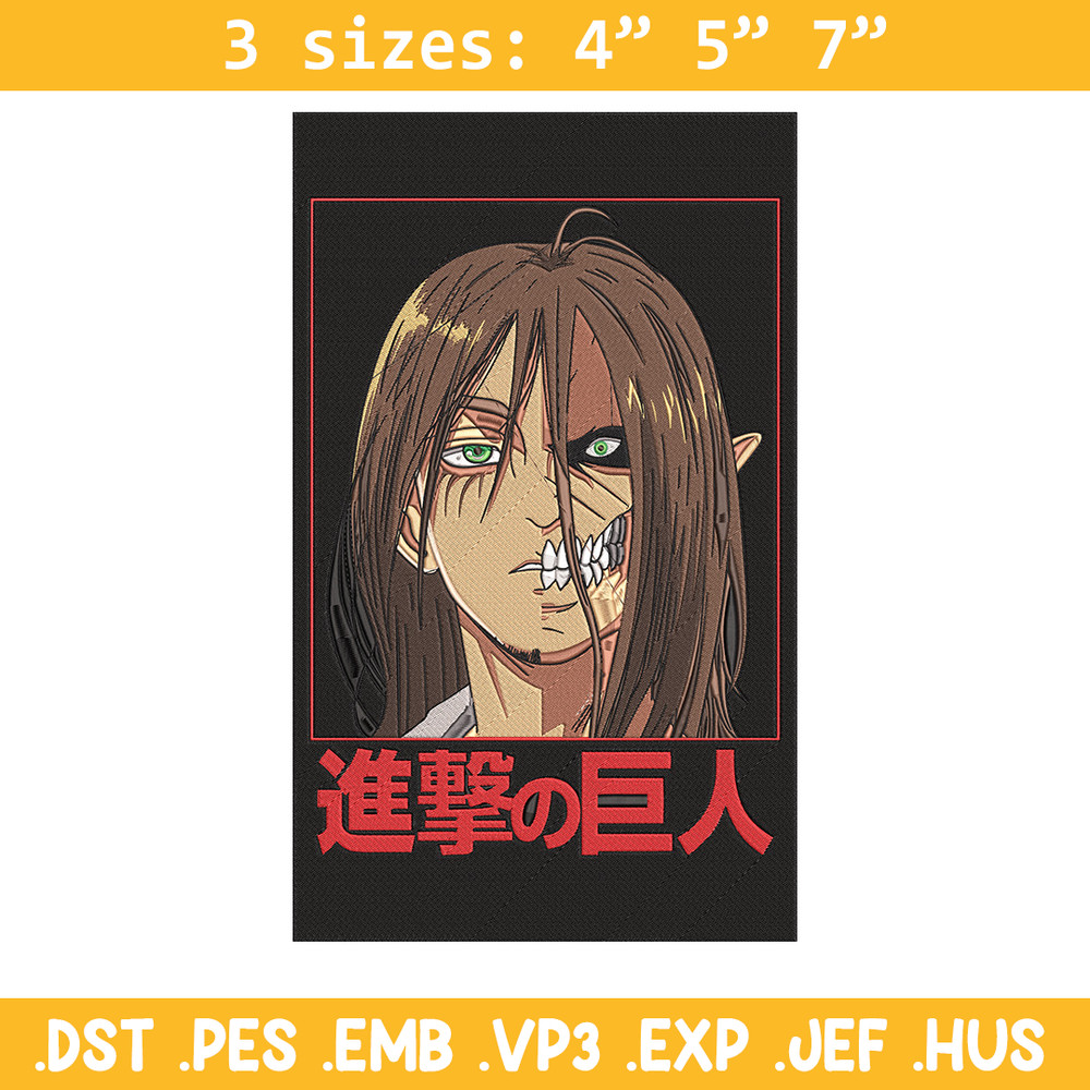 Eren form Embroidery Design, Aot Embroidery,Embroidery File, Anime Embroidery,Anime shirt,Digital download.jpg