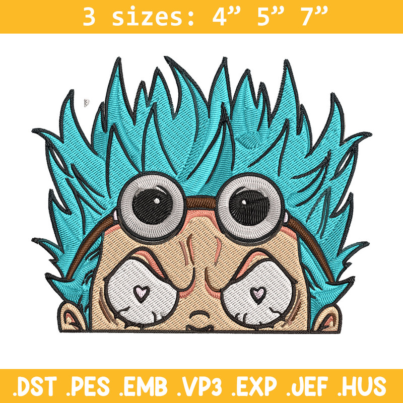Franky Peeker Embroidery Design, One piece Embroidery, Embroidery File, Anime Embroidery, Anime shirt, Digital download.jpg