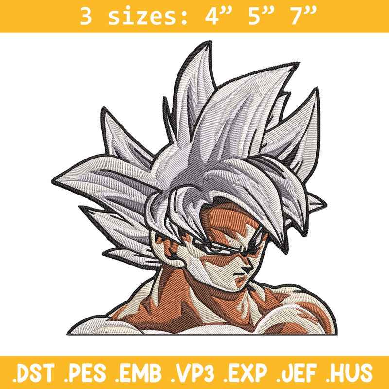 Goku mui Embroidery Design, Dragonball Embroidery, Embroidery File, Anime Embroidery, Anime shirt, Digital download.jpg