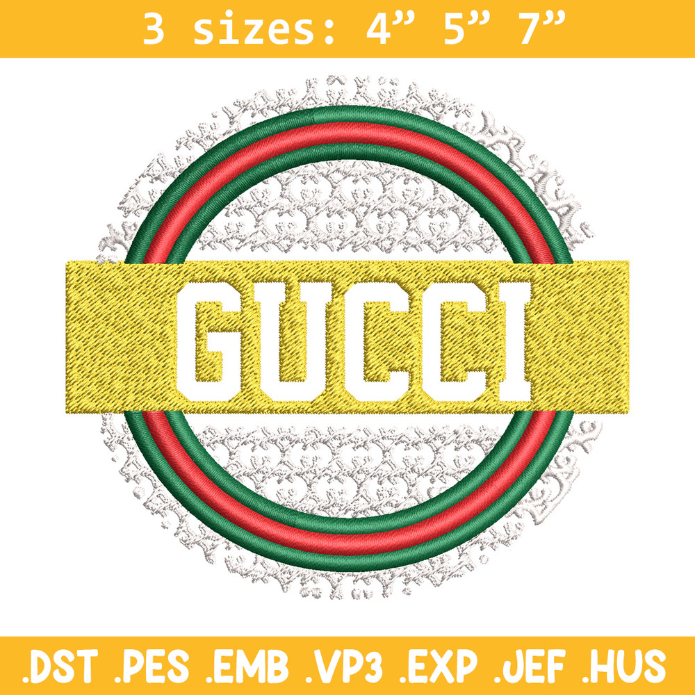 Gucci logo Embroidery Design, Gucci Embroidery, Brand Embroidery, Logo shirt, Embroidery File, Digital download.jpg