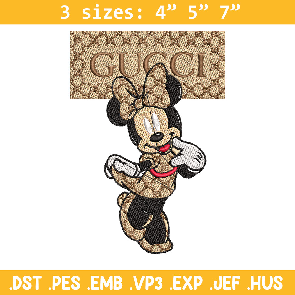 Gucci Minnie Embroidery design, Gucci Minnie Embroidery, Disney design, Embroidery File, cartoon shirt, Digital download.jpg
