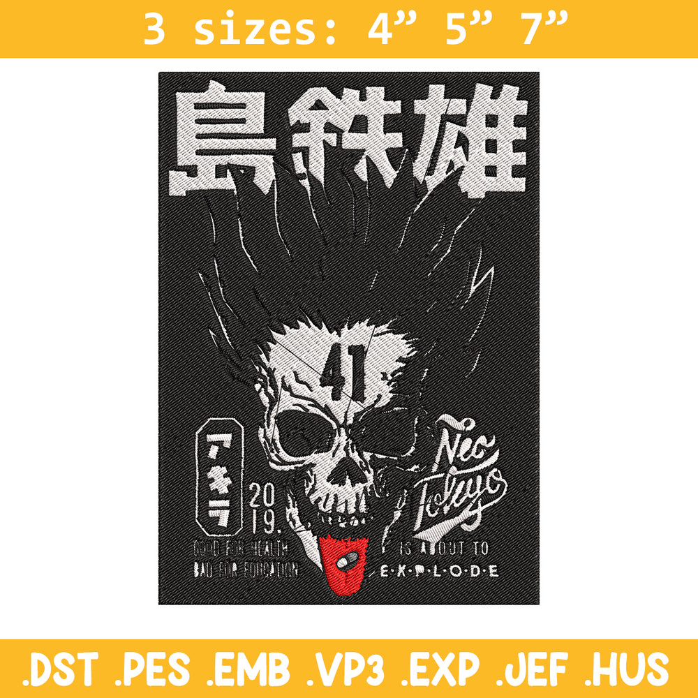 Akira 41 Poster Embroidery Design, Akira Embroidery, Embroidery File,Anime Embroidery, Anime shirt, Digital download..jpg