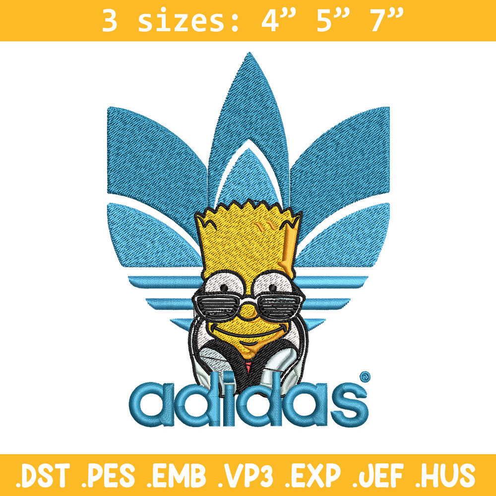Bart simpson adidas Embroidery Design,Adidas Embroidery, Brand Embroidery, Embroidery File, Logo shirt, Digital download.jpg