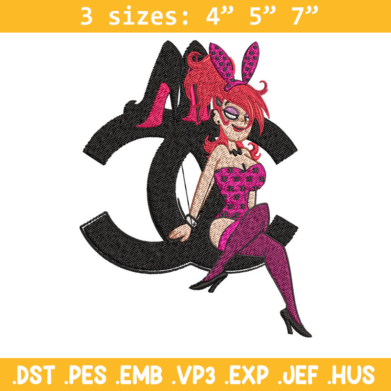 Bunny girl gucci Embroidery Design, Gucci Embroidery, Brand Embroidery, Embroidery File, Logo shirt, Digital download.jpg