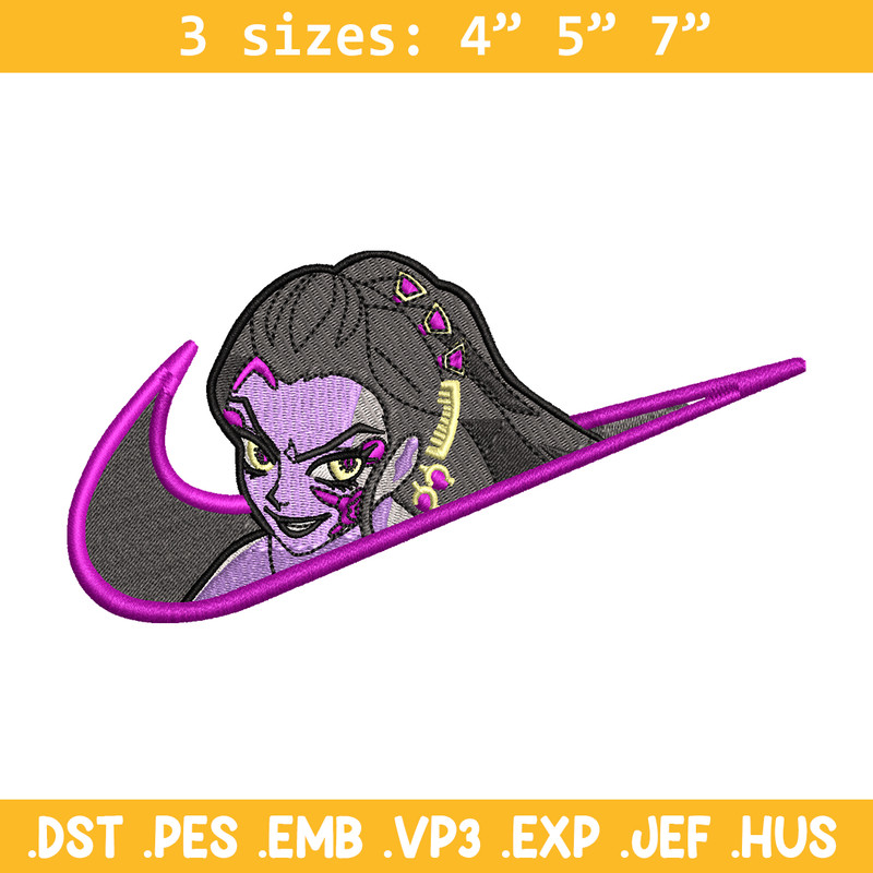 Daki nike embroidery design, Kimetsu no Yaiba embroidery, nike design, anime design, anime shirt, Digital download.jpg