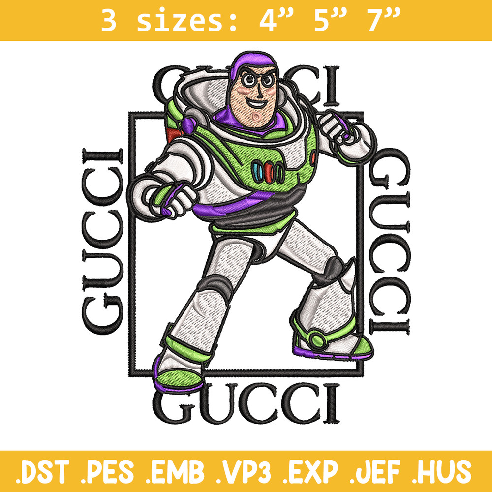 Buzz lightyear Gucci Embroidery design, Buzz lightyear Embroidery, cartoon design, Embroidery File, Digital download..jpg