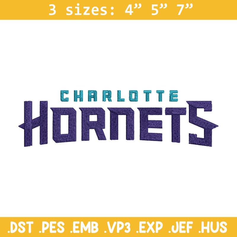 Charlotte Hornets logo embroidery design,NBA embroidery, Sport embroidery, Embroidery design,Logo sport embroidery.jpg