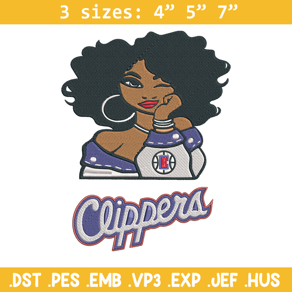 Clippers girl embroidery design, NBA embroidery,Sport embroidery,Embroidery design,Logo sport embroidery.jpg