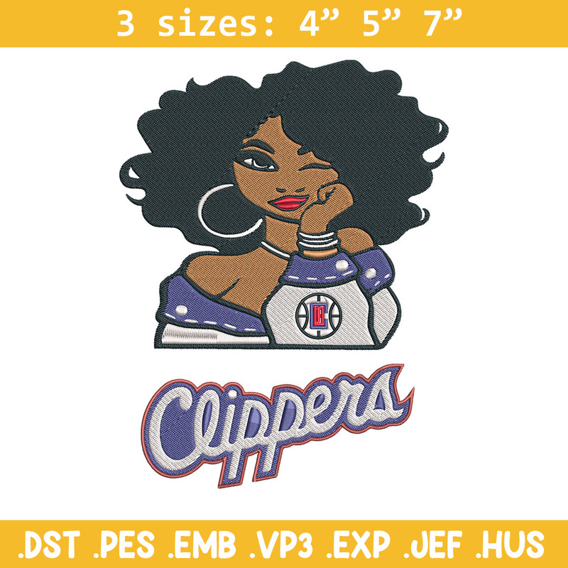 Clippers girl embroidery design, NBA embroidery,Sport embroidery,Embroidery design,Logo sport embroidery.jpg