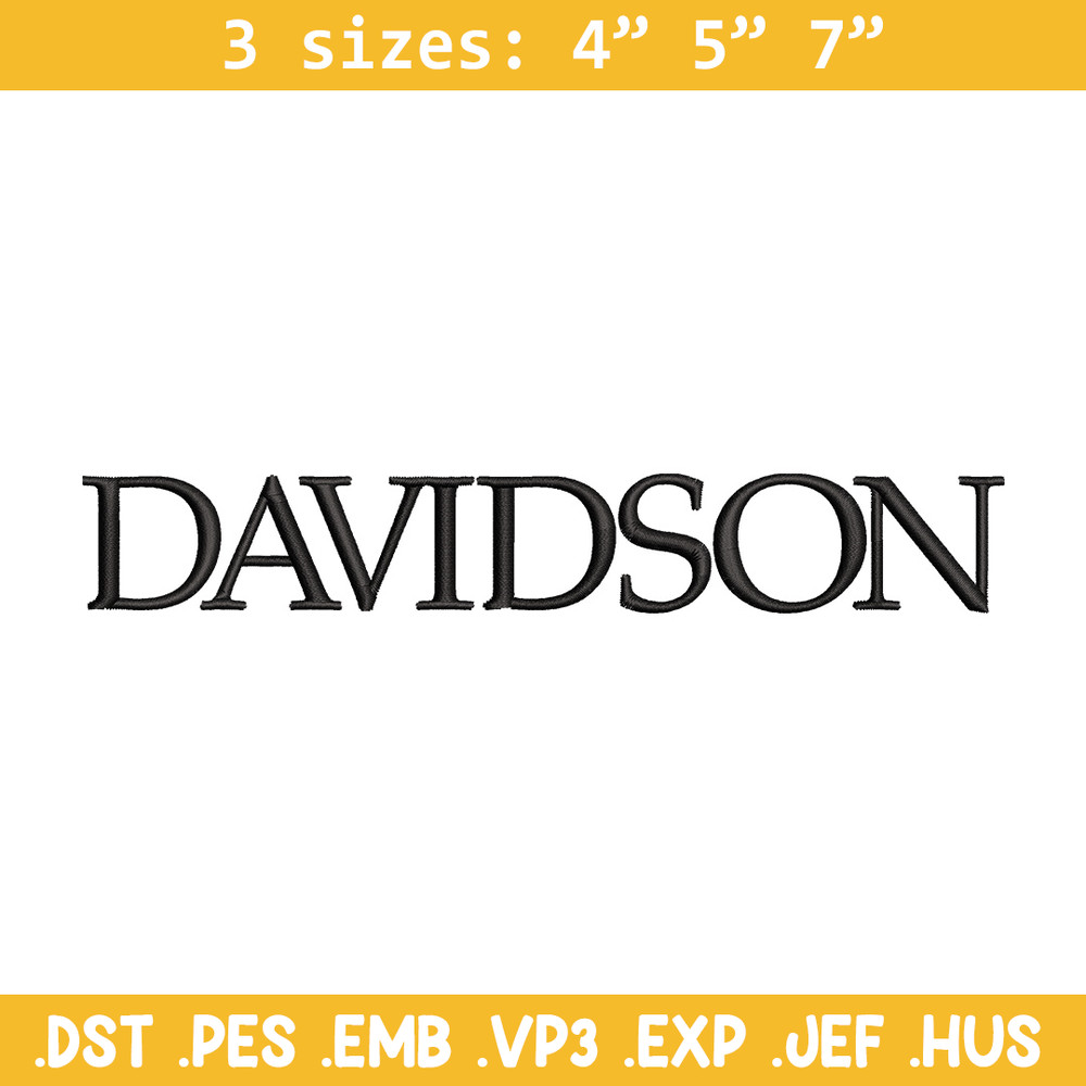 Davidson logo embroidery design, Logo embroidery, Sport embroidery, logo sport embroidery, Embroidery design.jpg