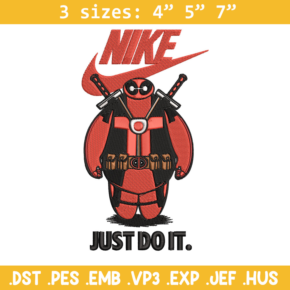 Deadpool funny Nike Embroidery design, Deadpool funny Embroidery, Nike design, Embroidery file, Instant download..jpg
