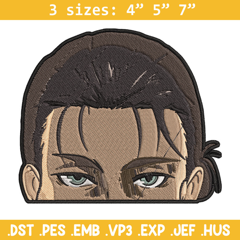 Eren Peeker Embroidery Design, Aot Embroidery, Embroidery File, Anime Embroidery, Anime shirt, Digital download.jpg
