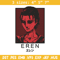Eren poster Embroidery Design, Aot Embroidery,Embroidery File, Anime Embroidery, Anime shirt, Digital download..jpg