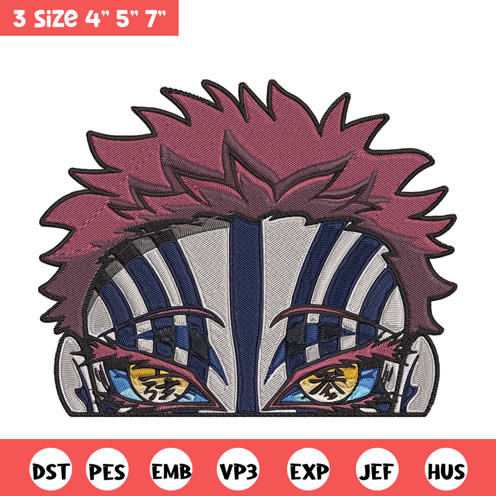 Akaza Embroidery Design, Demon slayer Embroidery, Embroidery File, Anime Embroidery, Anime shirt, Digital download.jpg