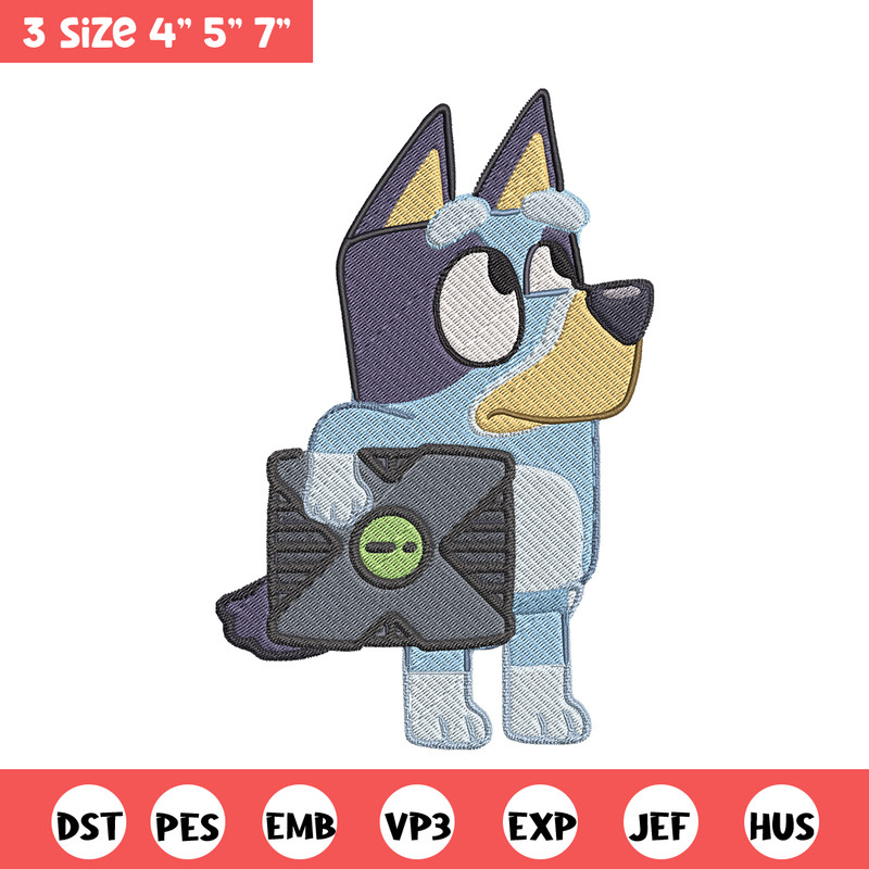 Bluey cartoon Embroidery, Bluey Embroidery, Embroidery File, cartoon design, cartoon shirt, Digital download..jpg