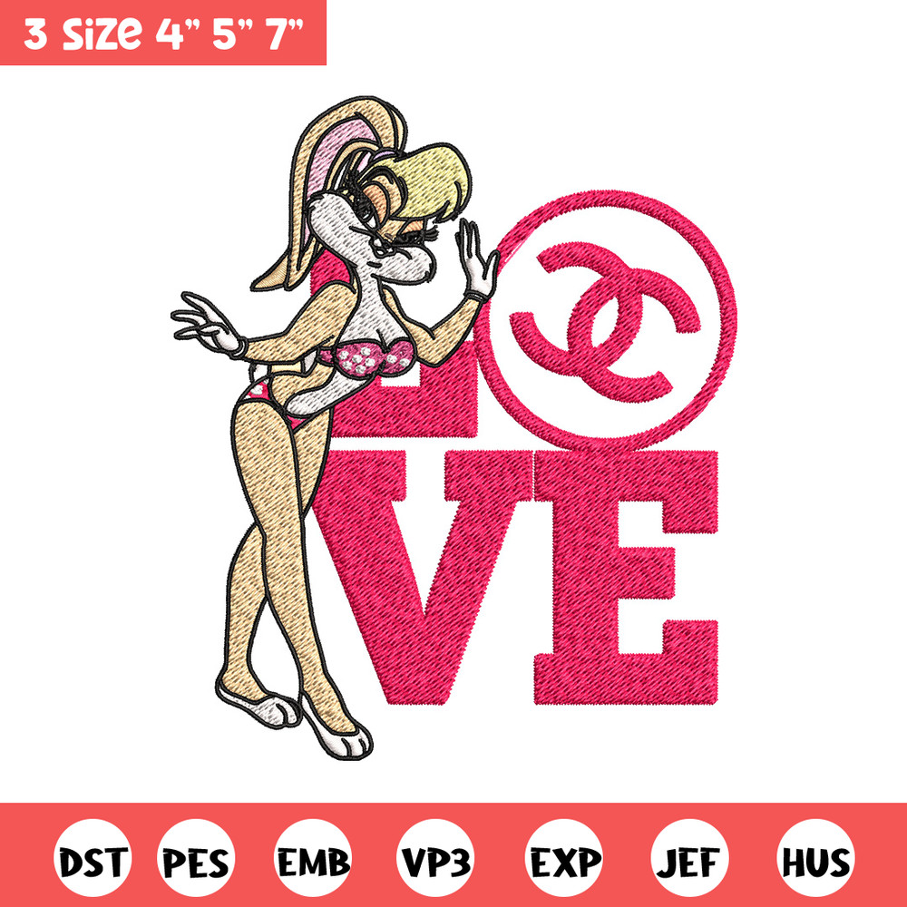 Bunny cartoon gucci Embroidery Design, Gucci Embroidery, Brand Embroidery, Embroidery File, Logo shirt, Digital download.jpg