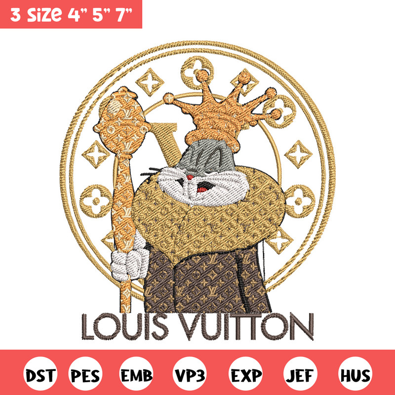 Bunny cartoon lv Embroidery Design, Lv Embroidery, Embroidery File, Brand Embroidery, Logo shirt, Digital download.jpg