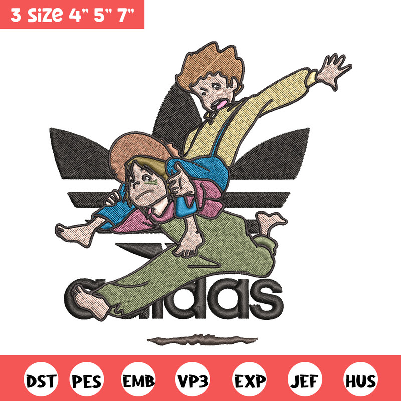 Cartoon adidas Embroidery Design, Adidas Embroidery, Embroidery File, Cartoon Embroidery, Logo shirt, Digital download.jpg