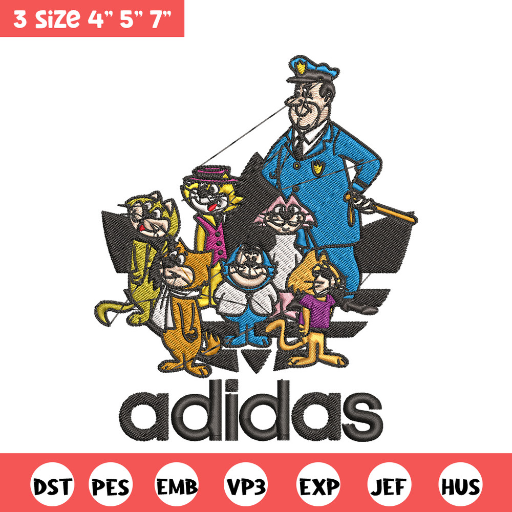 Cartoon cat Embroidery Design, Adidas Embroidery, Embroidery File, Cartoon Embroidery, Logo shirt, Digital download.jpg