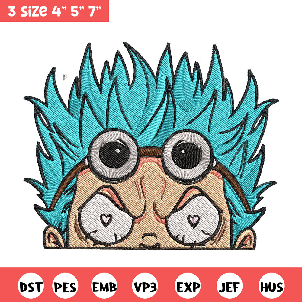 Franky Peeker Embroidery Design, One piece Embroidery, Embroidery File, Anime Embroidery, Anime shirt, Digital download.jpg