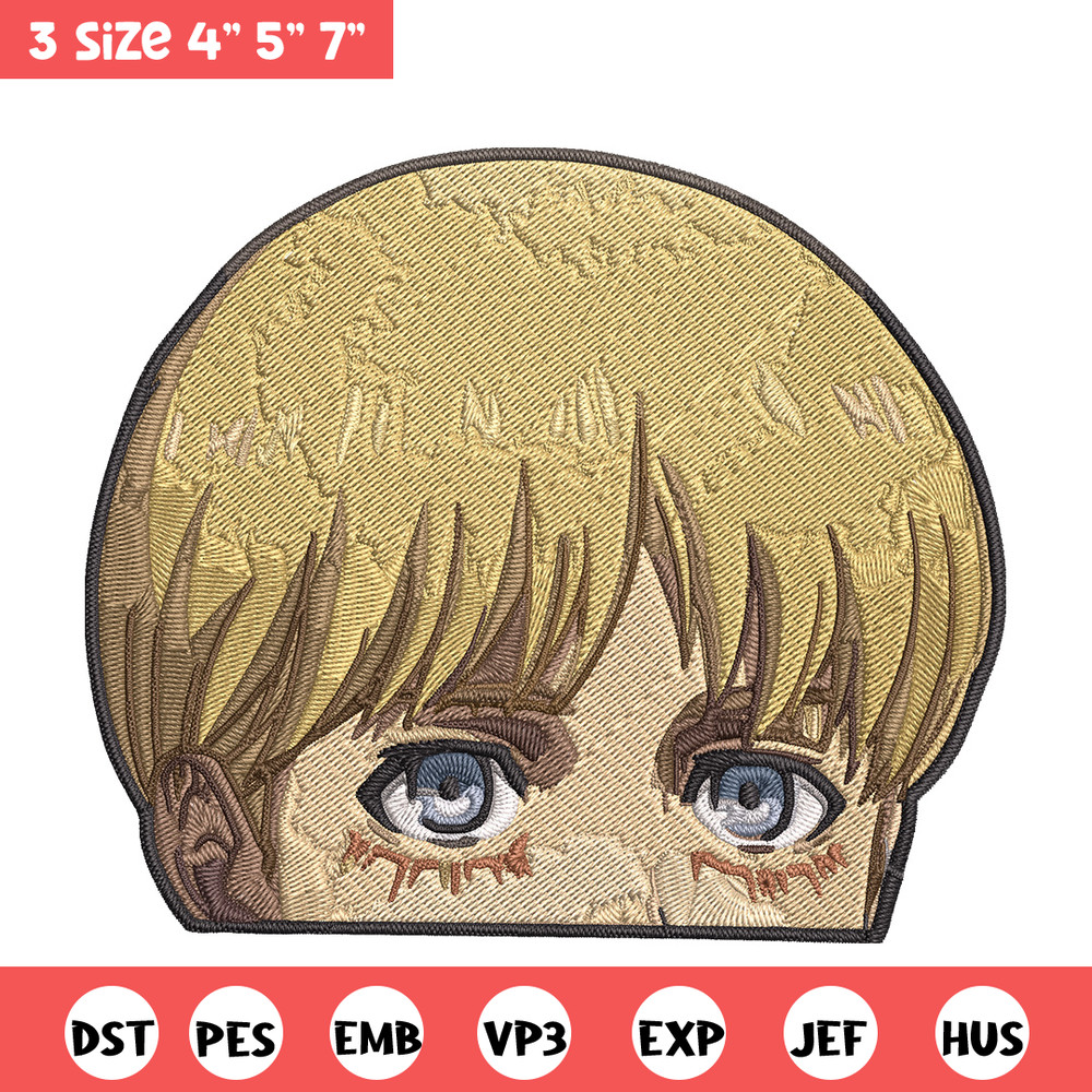Armin Peeker Embroidery Design, Aot Embroidery, Embroidery File, Anime Embroidery, Anime shirt, Digital download..jpg