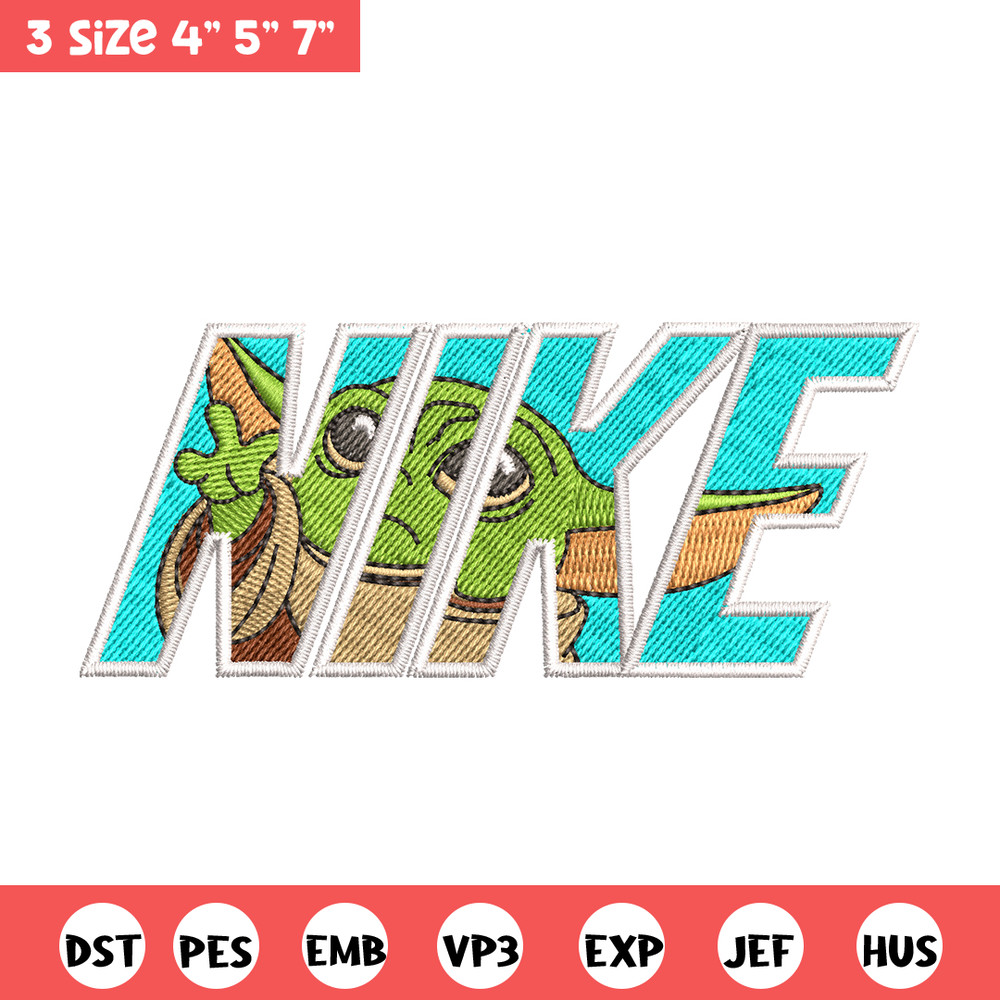 baby yota Nike embroidery design, baby yota embroidery, Nike design, logo design, logo shirt, Digital download.jpg