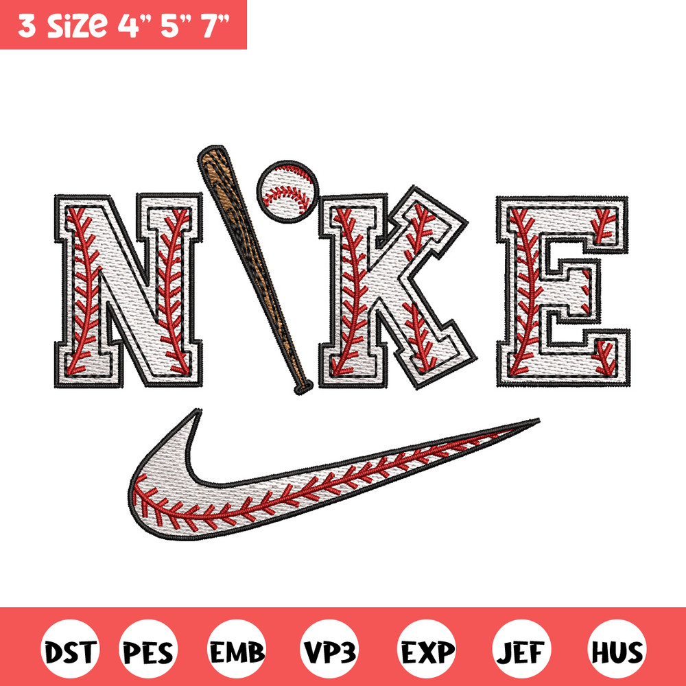 Baseball x nike embroidery design, Baseball embroidery, Nike design, Embroidery shirt, Embroidery file, Digital download.jpg