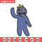 Blue Rainbow Embroidery Design, Rainbow Friends Embroidery, Embroidery File, Anime Embroidery, Digital download..jpg