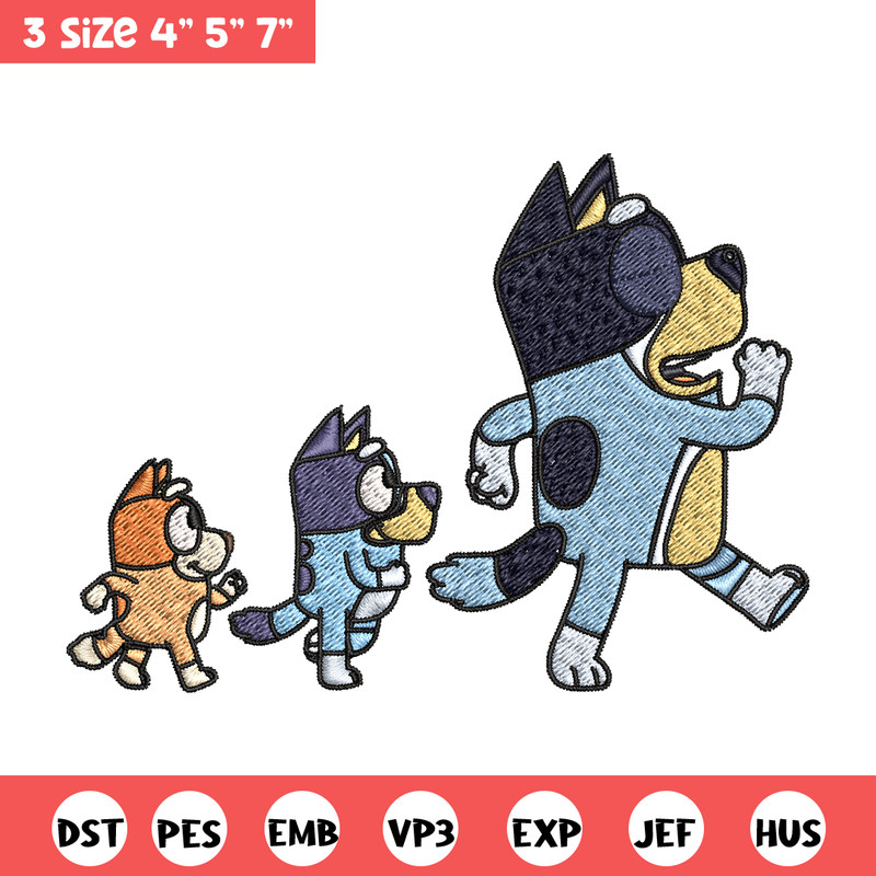 Bluey bingo and dad Embroidery, Bluey Embroidery, Embroidery File, cartoon design, cartoon shirt, Digital download..jpg