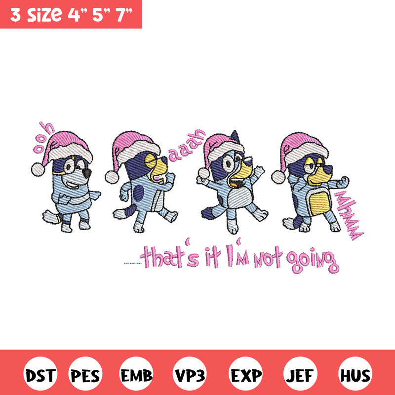 Bluey dance embroidery design, Bluey embroidery, Chrismas design, Embroidery file, Embroidery shirt,Digital download.jpg