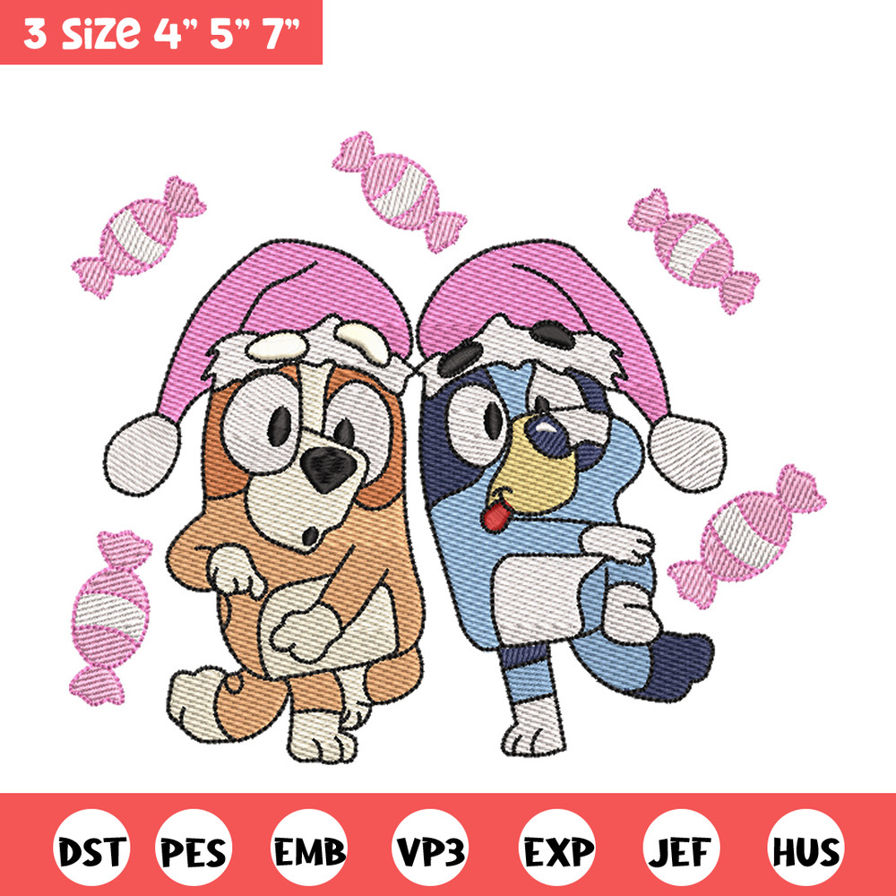 Bluey funny embroidery design, Bluey embroidery, Chrismas design, Embroidery file, Embroidery shirt, Digital download.jpg