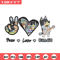 Bluey Peace Love bandit Embroidery design, Bluey cartoon Embroidery, cartoon design, Embroidery File, Instant download..jpg