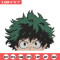 Deku face Embroidery Design, Mha Embroidery, Embroidery File, Anime Embroidery, Anime shirt, Digital download.jpg