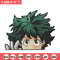 Deku Peek Embroidery Design, Mha Embroidery, Embroidery File, Anime Embroidery, Anime shirt, Digital download.jpg