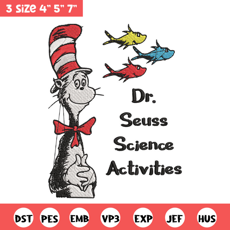 Dr Seuss Science activities Embroidery Design, Dr Seuss Embroidery, Embroidery File, Embroidery design, Digital download.jpg