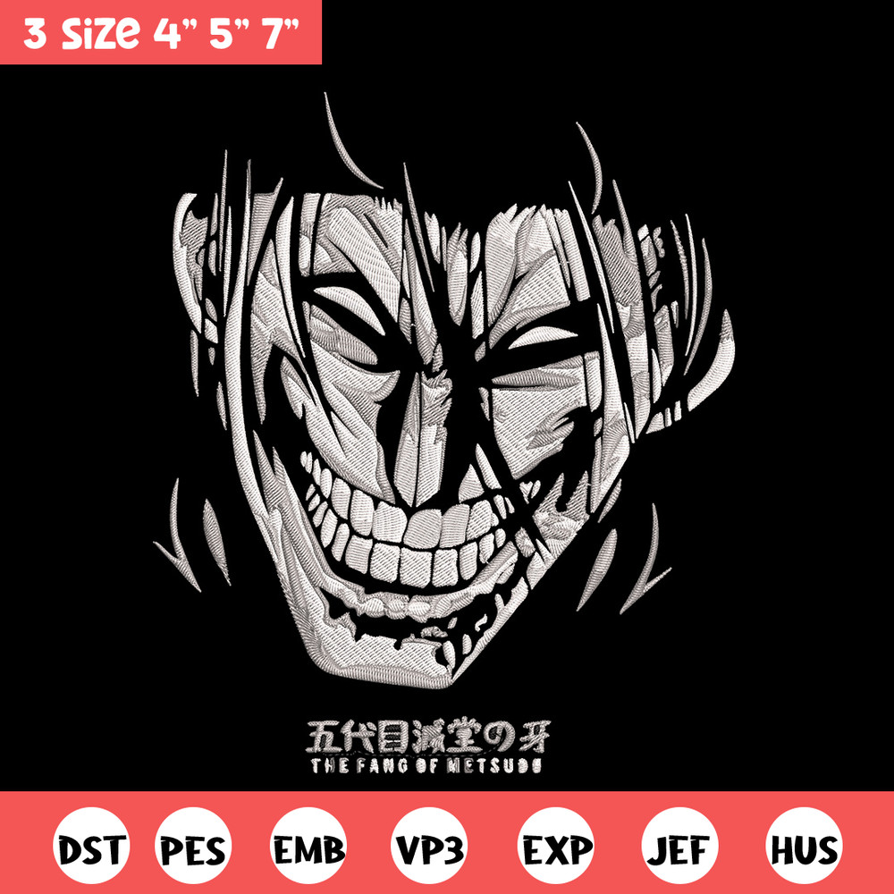 Eren Yeager Embroidery Design, Aot Embroidery, Embroidery File, Anime Embroidery, Anime shirt, Digital download..jpg