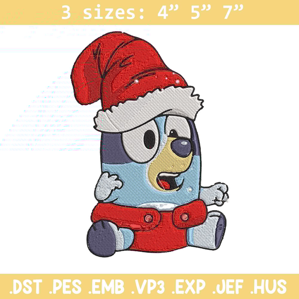 Bluey baby Embroidery Design, Bluey Embroidery, Embroidery File, Chrismas Embroidery,Anime shirt, Digital download..jpg