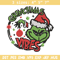 Christmas Vibes Grinch Embroidery design, Grinch Christmas Embroidery, Grinch design, Embroidery file, Digital download..jpg