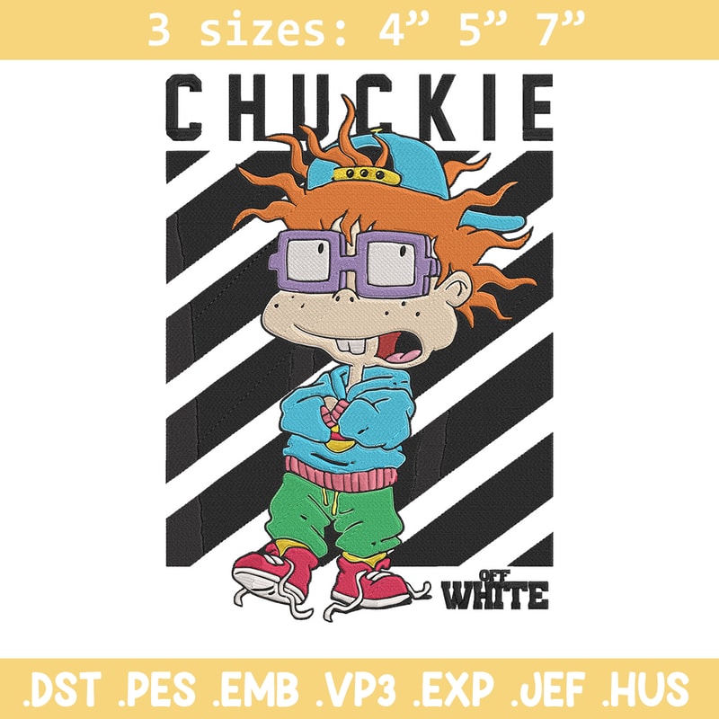 Chuckie Finster Embroidery Design, Rugrats Embroidery, Embroidery File, Anime Embroidery, Anime shirt,Digital download..jpg