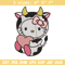 Cow Hello Kitty With Heart Embroidery Design, Hello Kitty Embroidery, Embroidery File, Cartoon shirt, Digital download..jpg