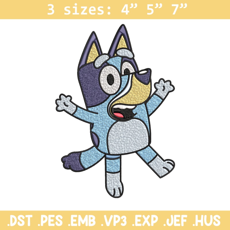 Dad Bluey Embroidery, Bandit Heeler Embroidery, Embroidery File, cartoon design, cartoon shirt, Digital download..jpg