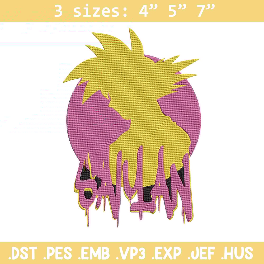 Goku circle Embroidery Design, Dragonball Embroidery, Embroidery File, Anime Embroidery, Anime shirt, Digital download.jpg