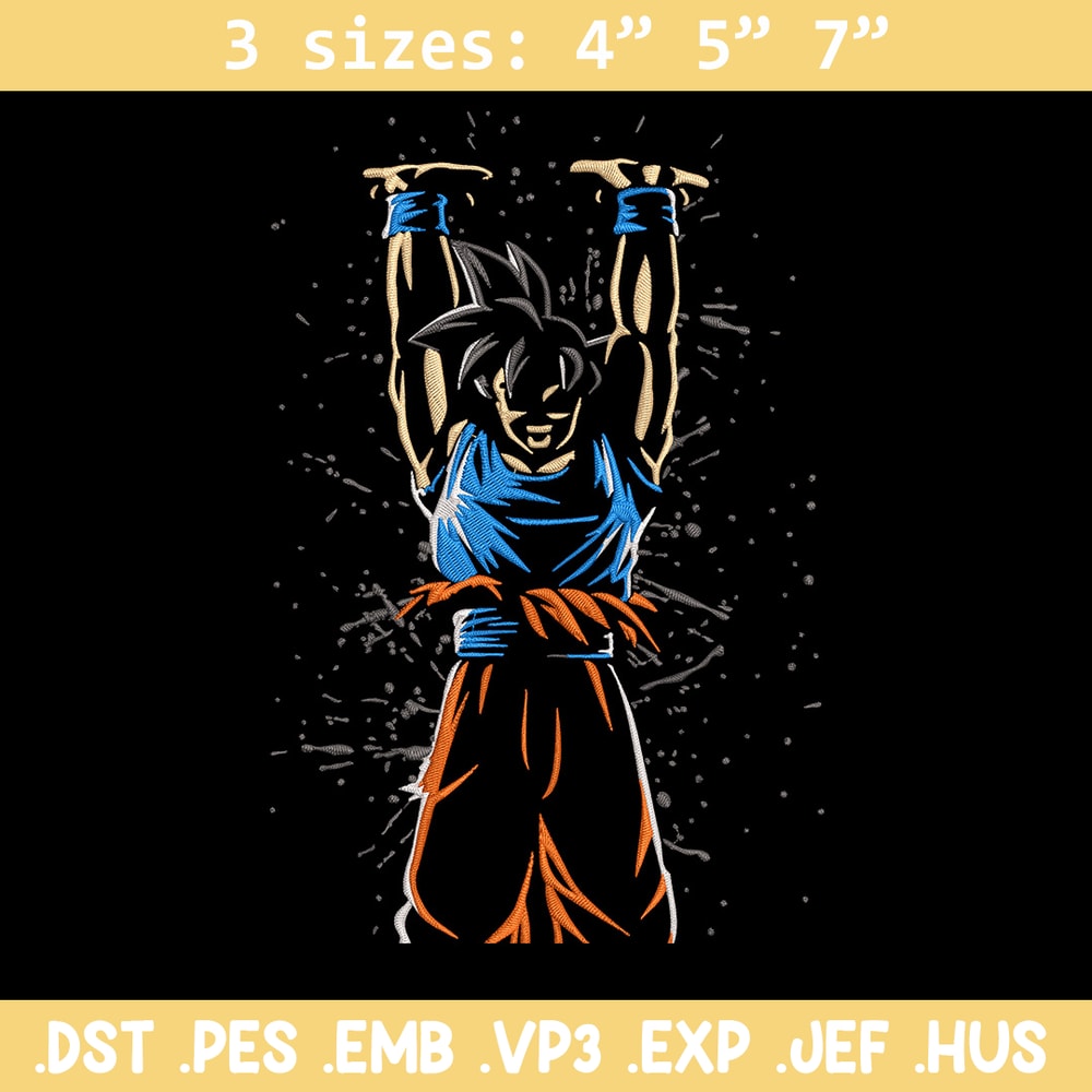 Goku genkidama Embroidery Design, Dragonball Embroidery,Embroidery File, Anime Embroidery, Anime shirt, Digital download.jpg