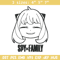Anya smile Embroidery Design, Spy x family Embroidery, Embroidery File, Anime Embroidery, Anime shirt,Digital download.jpg