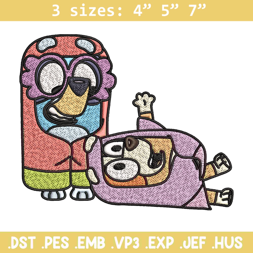 Bluey bingo Embroidery design, Bluey bingo Embroidery, Embroidery File, cartoon design, cartoon shirt, Digital download.jpg