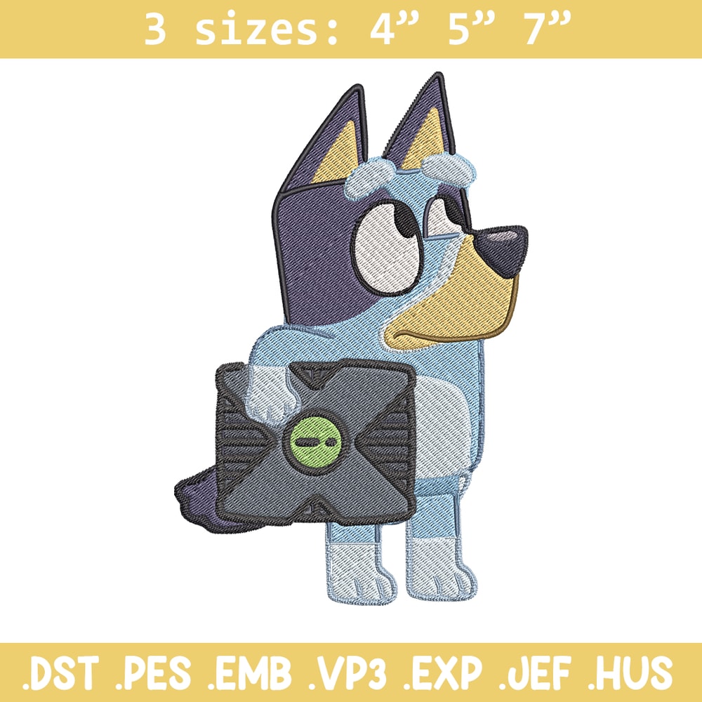 Bluey cartoon Embroidery, Bluey Embroidery, Embroidery File, cartoon design, cartoon shirt, Digital download..jpg