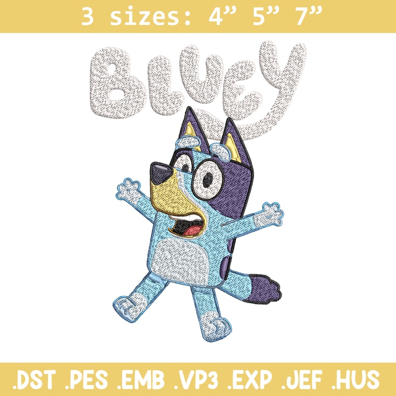 Bluey Embroidery, Bluey Cartoon Embroidery, cartoon Embroidery, cartoon shirt, Embroidery File, Instant download..jpg