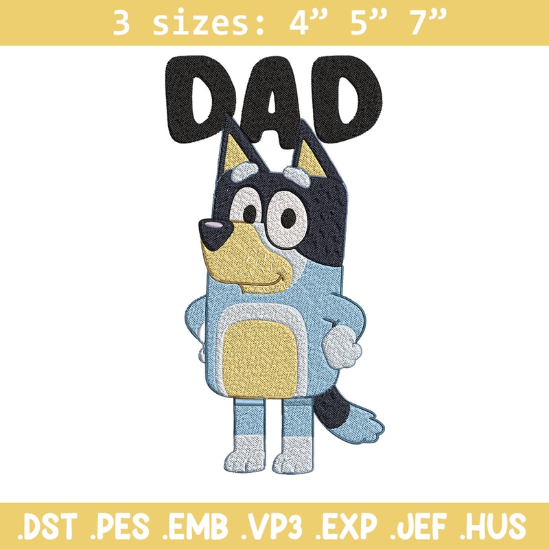 Dad bluey Embroidery, Bluey Cartoon Embroidery, cartoon Embroidery, Embroidery File, cartoon shirt, digital download.jpg